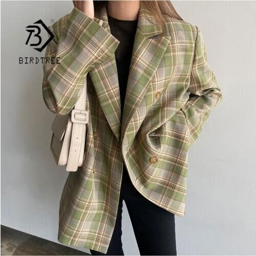 Женские двубортные пиджаки BIRDTREE TB China At AliExpress