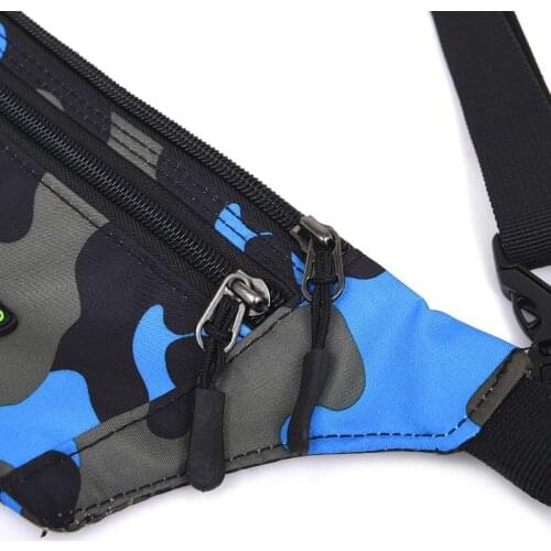 Y166 Boys Girls Kids Comouflage Fanny Pack Travel Bum Bag Money Waist Belt Walking Holiday Pouch