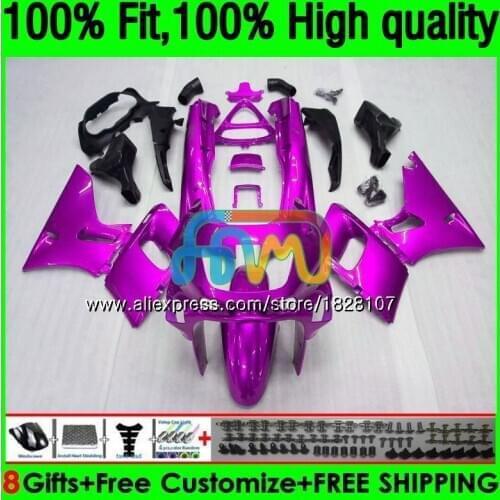 Injection For KAWASAKI ZZR-400 ZZR 400 01 03 04 05 06 07 155BS.126 ZZR400 2000 2001 2002 2003 2005 2006 Gloss pink 2007 Fairing