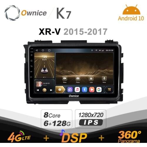 K7 Ownice 2 Din Android 10.0 Car Multimedia radio for Honda XR-V 2015 - 2017 With 8 Core A75*2+A55*6 Support External Microphone