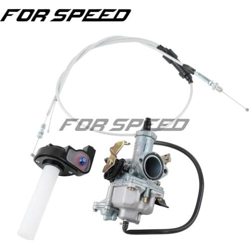 30mm Carburetor Accelerating Pump Racing PowerJet For Keihin Irbis TTR250 Bars 200cc 250cc With Dual Throttle Twister Cable