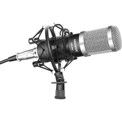 Neewer NW-800 Pro Cardioid Studio Condenser Microphone Set with Shock Mount,Ball-type Anti-wind Foam Cap,Audio Cable for YouTube