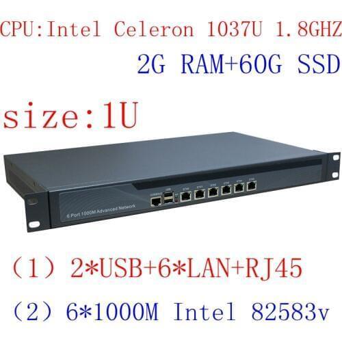 The latest dual core machine 1037U routing software flow control RIPPLEOS openwrt ROS firewall 2G RAM 60G SSD
