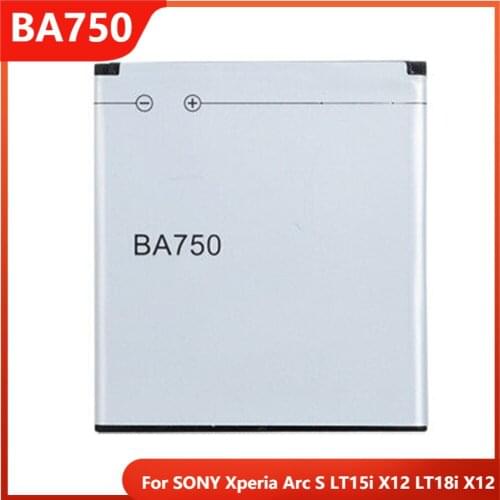 Original Replacement Phone Battery BA750 For SONY Xperia Arc S LT15i X12 LT18i X12 Rechargable Batteries 1460mAh