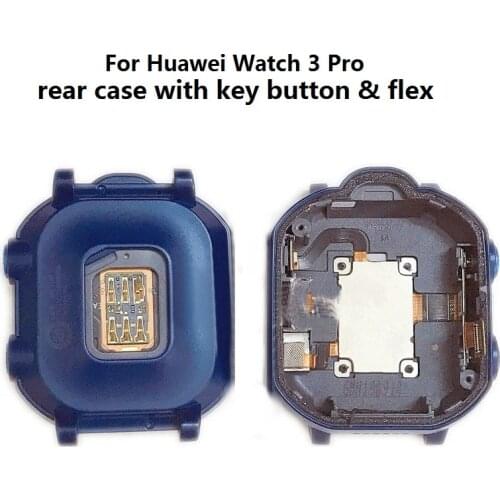 For Huawei Watch 3 PRO Rear Frame Housing Case Cover Replacement With Key Button and Flex cable Blue Purple