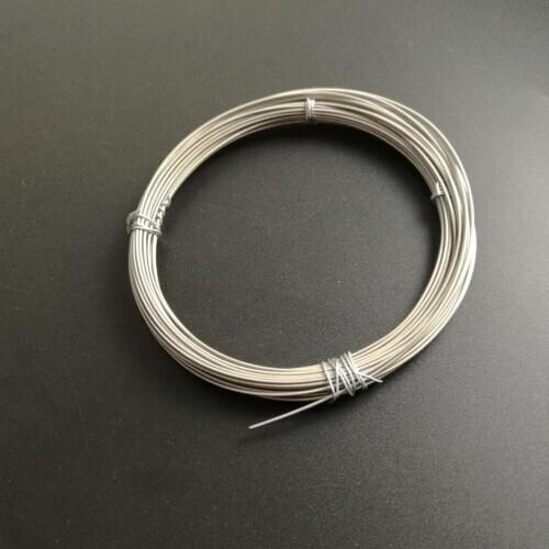 10 Meters TA2 Titanium Wire 0.8 / 1/1.2mm Diameter Titanium-Alloy Industry DIY GR2 Titanium Welding Soft Wire