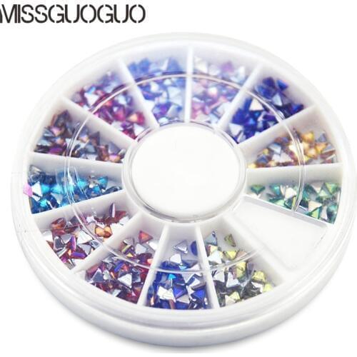 Triangle Shape Nail Glitter Rhinestone Decoration Diy Shinning Rhinestones Nail Art Accessories for Decoration