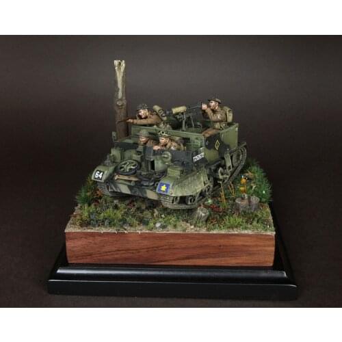 1/35 Resin Model Figure GK ,4 Figure , No car , Unassembled and unpainted kit
