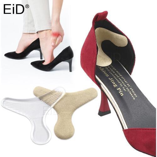 EiD 1 Pair Soft Silicone Insert Heel Liner Grips Silicone Gel Heel Protector High Heel Comfort gel Pads Feet Care Accessories