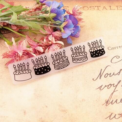 15x3cm birthday cake Embossing folders Plastic Scrapbooking DIY Template Fondant Easter Cake Photo Album Card Making