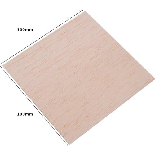 20Pcs Wood Sheets Spliced Wooden Plate Model For DIY House Ship Aircraft Model Building 100x100x1mm Balsa Wood