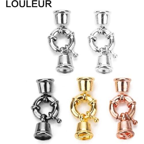 5pcs/lot copper 13 17mm Sailor Clasps Connector Bracelets End Clasps Hooks For Bracelet Making DIY Jewelry Making Accessories