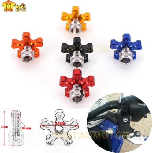 5 colors Motorcycle CNC Billet Clutch Cable Wire Adjuster Screw M8*1.25 For YAMAHA TDM 850/900 TDM850 TDM900 XT660 R/X BT1100
