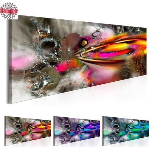 Large Abstract Color Light In Crucked Ice diamond Painting diamond embroidery mosaic Picture Living Room Decoration Modern Art