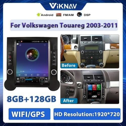 Android car radio For Volkswagen Touareg 2003-2011 Car GPS Navigation head unit Stereo receiver DVD Multimedia Player 2 Din