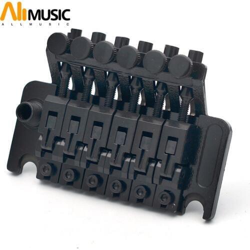 Electric Guitar Tremolo Bridge Systems with logo Double Locking Edge with Whammy Bar Black Gold Chrome