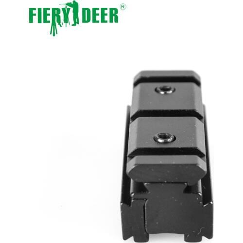 Fiery Deer Tactical 11mm Dovetail 20mm Weaver Scope Rail Converter Adapter Mount with Key Airgun Rifle Pistol Sight Hunting
