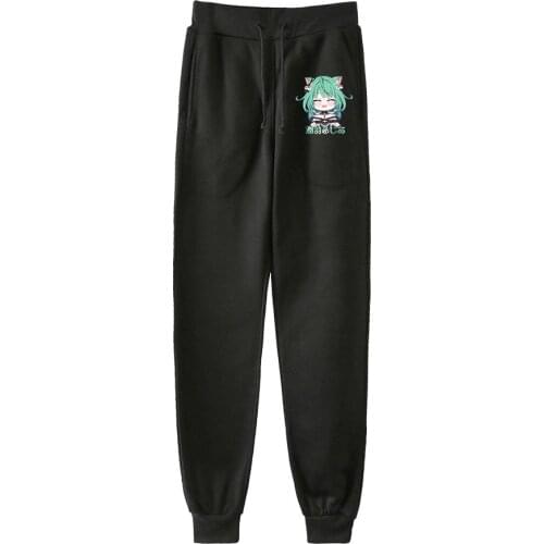 HOLOLIVE VTuber Uruha Rushia Print Men/Women Neutral StyleThreaded Bunched Trousers at All Seasons Novelty Kawaii style