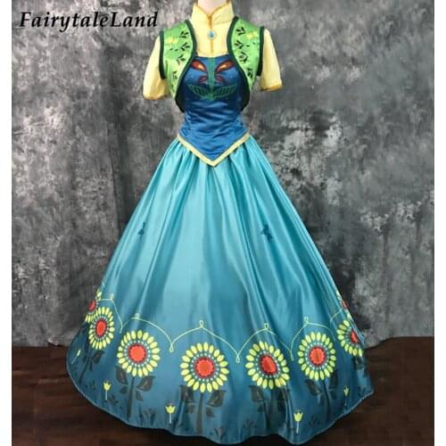 Carnival Halloween Snow Grow Princess Costume Cosplay Birthday Party Sunflowers Outfit Wedding Queen Dress