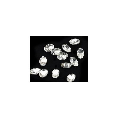 LF 50Pcs Acrylic Rhinestone For Needlework FlatBack Cabochon Scrapbook Decoration Craft DIY Embellishments Accessories