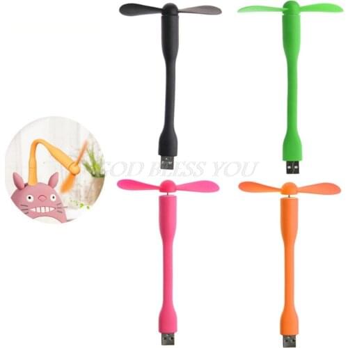 Mini Flexible USB Cooler Cooling Fan for Desktop Computer PC Laptop Powerbank Wall Car USB Charger For Friend 's Gifts