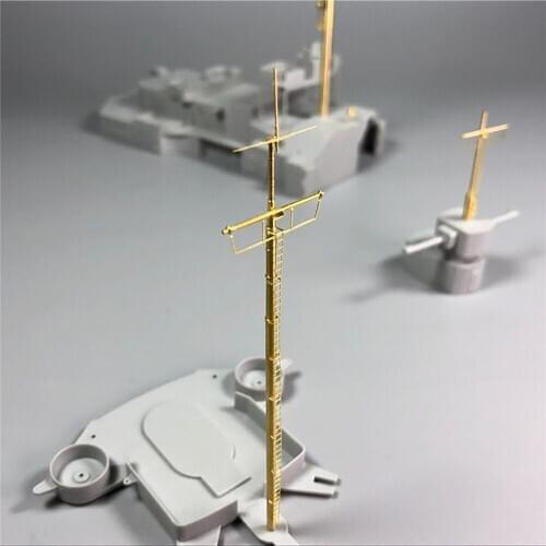 1 set Metal Mast for 1/200 Scale Bismarck Battleship Mast Model Upgraded kit Assembly Model CYG019