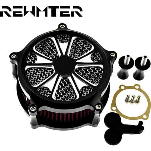 Motorcycle Air Cleaner Red Air Filter Intake Filter System For Harley XL Sportster Touring FXDLS FLSTNSE Softail Dyna 91-18