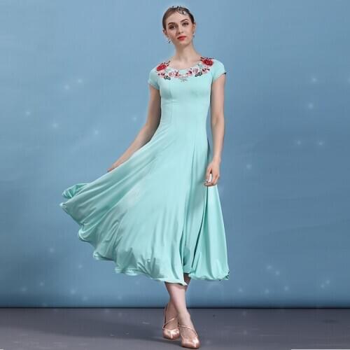New Ballroom Dance Dress For Women Ballroom Practice Wear Stage Costume Dresigner Dresses Tango Dance Wear Waltz Outfits JL1752