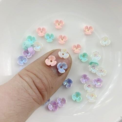 Wholesale 300pcs Flower angel butterfly Nail art rhinestone non-thermal restoration flat back nail stone nail art decoration 6mm