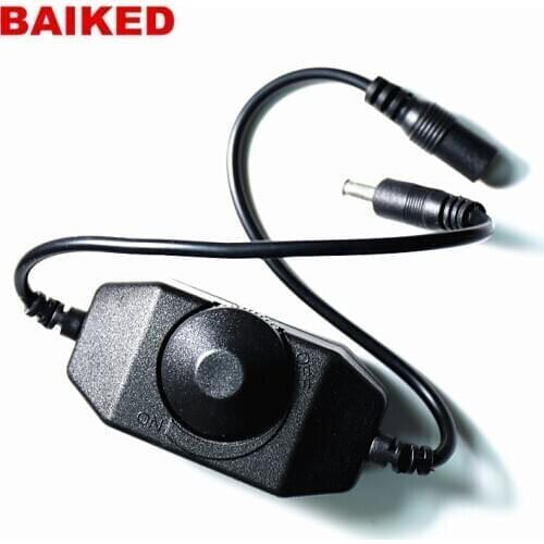 LED Dimmer Switch Brightness Adjust Controller for 3528 5050 5730 5630 Single Color Strip Light DC 12V 24V Black/White
