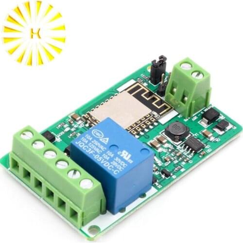 ESP8266 Relay Module 10A 220V Network Relay WIFI Module Input DC 7V~30V 4 Layers Board TVS Input Automatic Protection Connector