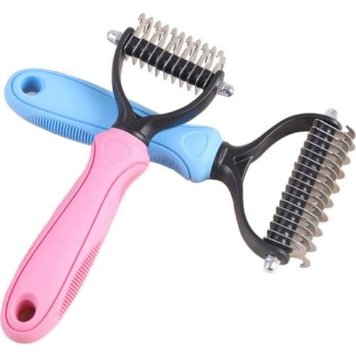 Pet Dog Fur Hair Knot Cutter Remove Rake Grooming Brush Comb Metal Blade Mascotas Cachorro Chien Perros Honden Hond Dropshipping