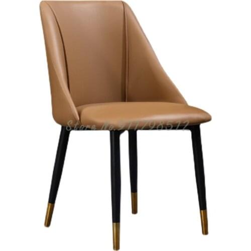 Nordic light luxury dining chair home chair backrest lazy leisure stool modern minimalist dining table and chair net red makeup
