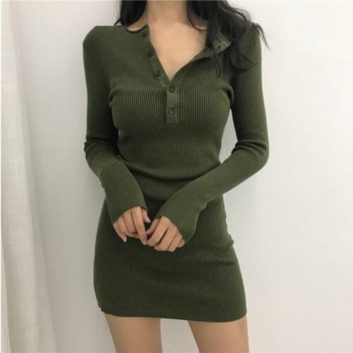 SOUGEN Fashionable Knitted Dresses