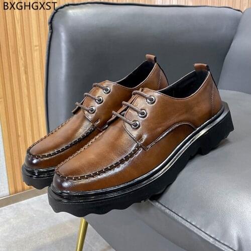 Fashion Oxford Brown Formal Shoes for Men Casual Business Shoes Men Wedding Shoes for Men 2021 Black Man Zapatos Chaussure Homme