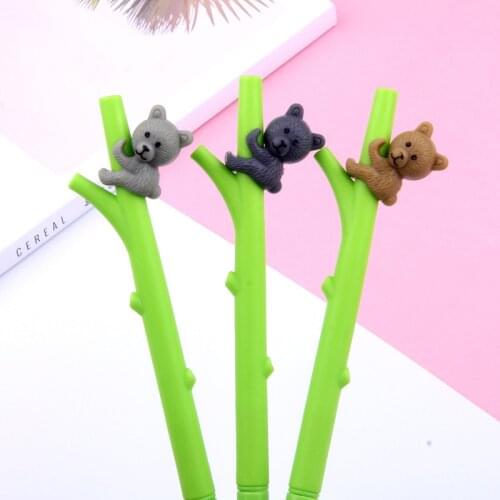 Creative Koala Gel Pen Signature Pen 0.5mm Writing Supplies School Office Stationery Supply Promotional Gift Bts Pen Tools