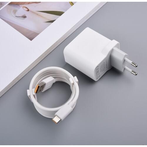 USB C 30W EU Charger Adapter 6A Fast Charging Data Cable For Supervooc Realme Q2 X7 Pro V5 V3 X50 X2 Oneplus 5 5T 6 6T 7 7T Pro