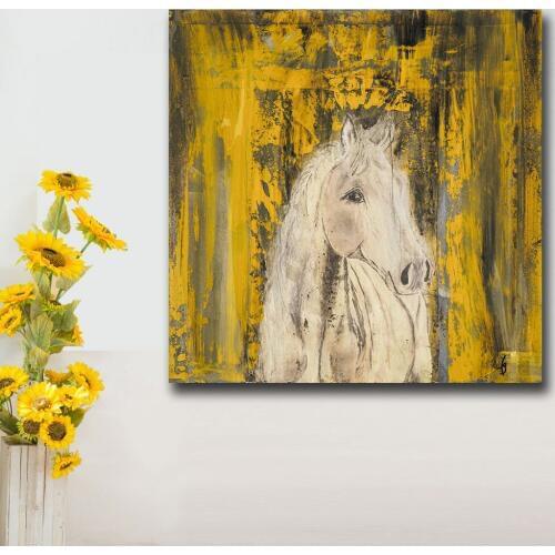 Wxkoil Pop Art Oil Painting Horse-Painting For Home Decor On Canvas Modern Wall Art Canvas Print Canvas Painting Unframed