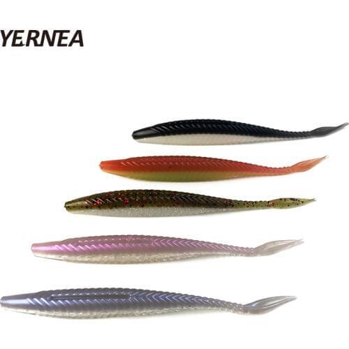 Yernea 5pcs/lot 6.9 g 13 cm 5 Color Optional Two-color Soft Bait Fishing Lure Manual Silicone Imitation Bionic Road Sub Lure