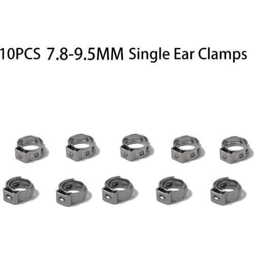 PCS 7895mm Single Ear Plus Stainless Steel Hydraulic Hose Clamps OClips Pipe Fuel Air Car Accessories first-rate