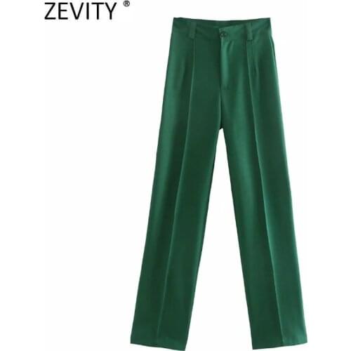 ZEVITY Women's Straight Trousers