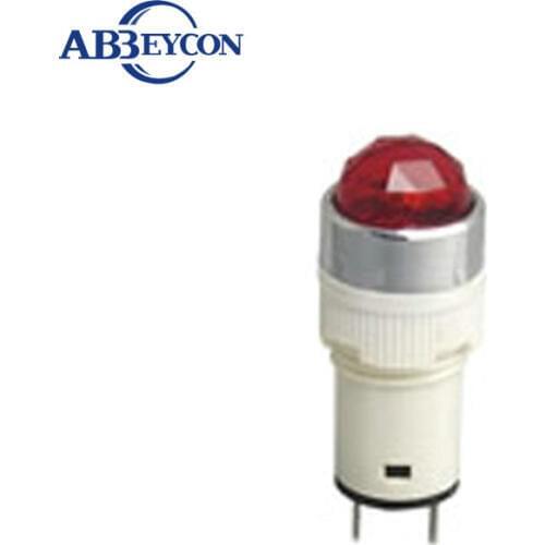 ZS145 Neon 220v Pilot Light indicator white body 14mm pilot lamp