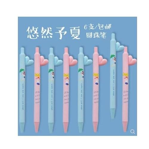 12PCS/LOT M&G CHENGUANG Brand stationery sweet heart series cute ballpoint pen