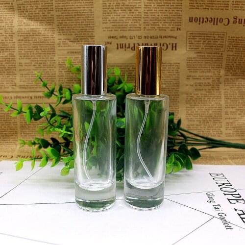 30ML transparent round perfume bottle glass empty spray cosmetic bottle 2PCS/LOT