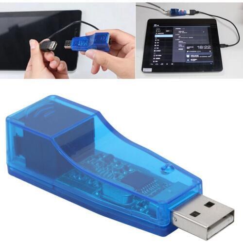 Ethernet USB 2.0 To Lan RJ45 Network Card Adapter 10/100 Mbps For Laptop PC
