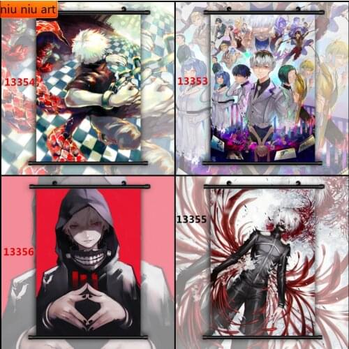 Anime Tokyo Ghoul Kamishiro Rize Kaneki Ken Canvas Painting Wall Decoration Wall Poster Wall Art Picture Home Decoration