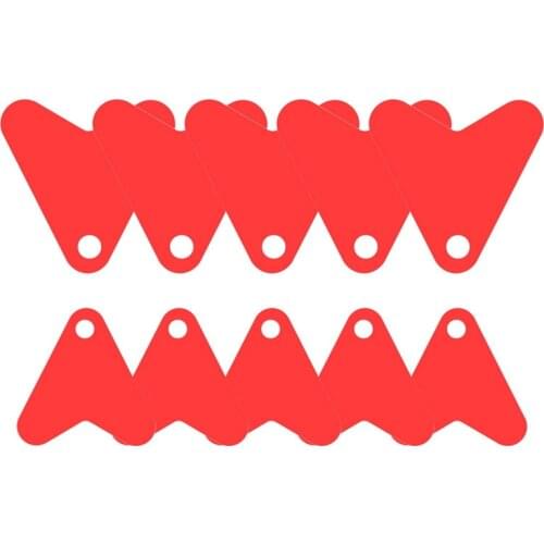 50 Pcs Fishing Trout Spoon Sequin Lure Plastic Red Heart Shape Spinners Accessory Bait Hook Sequins Attracting Fish Pesca