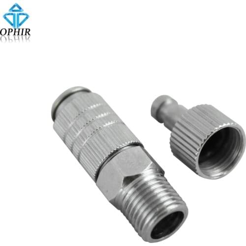 OPHIR 1/8 & 1/8 Airbrush Quick Couple Adapter Quick Couples for Airbrushes _AC112