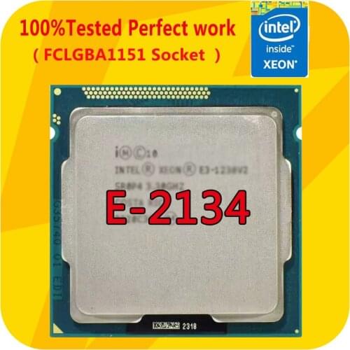 E-2134 Intel Xeon E 21234 3.5GHZ Quad-Core TDP 71W CPU Processor LGA1151 for E3 PRO SAMING V5 Motherboard