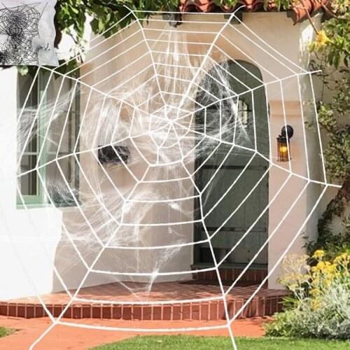Stretchy SpiderWeb Halloween Cobweb Terror Party Decoration Bar Haunted House Halloween Spiders Web Halloween Decor